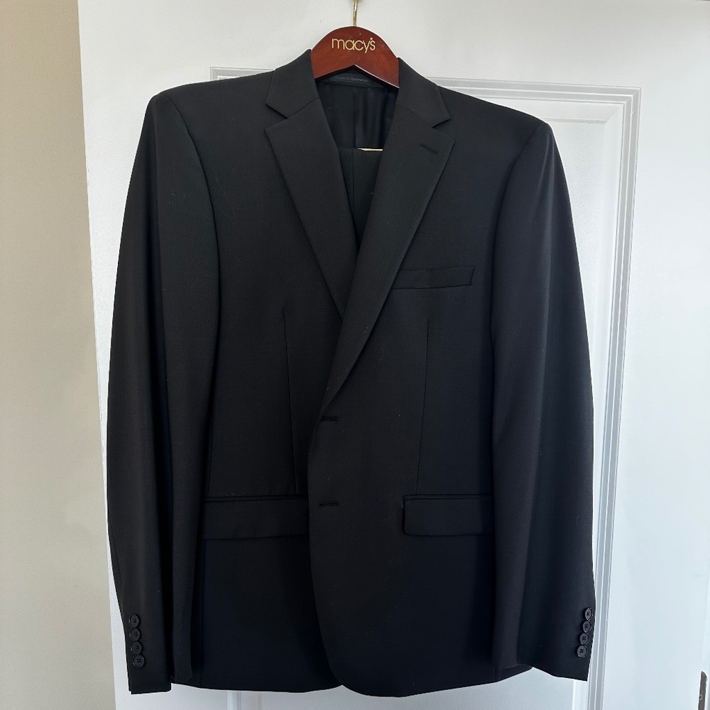 Men's Black Calvin Klein Suit